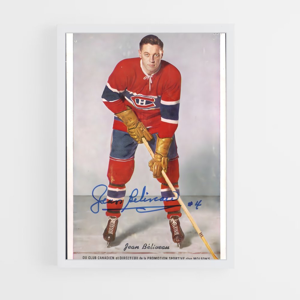 Poster L'Esprit de Jean Béliveau – affiche Hockey sur glace (vue 3)